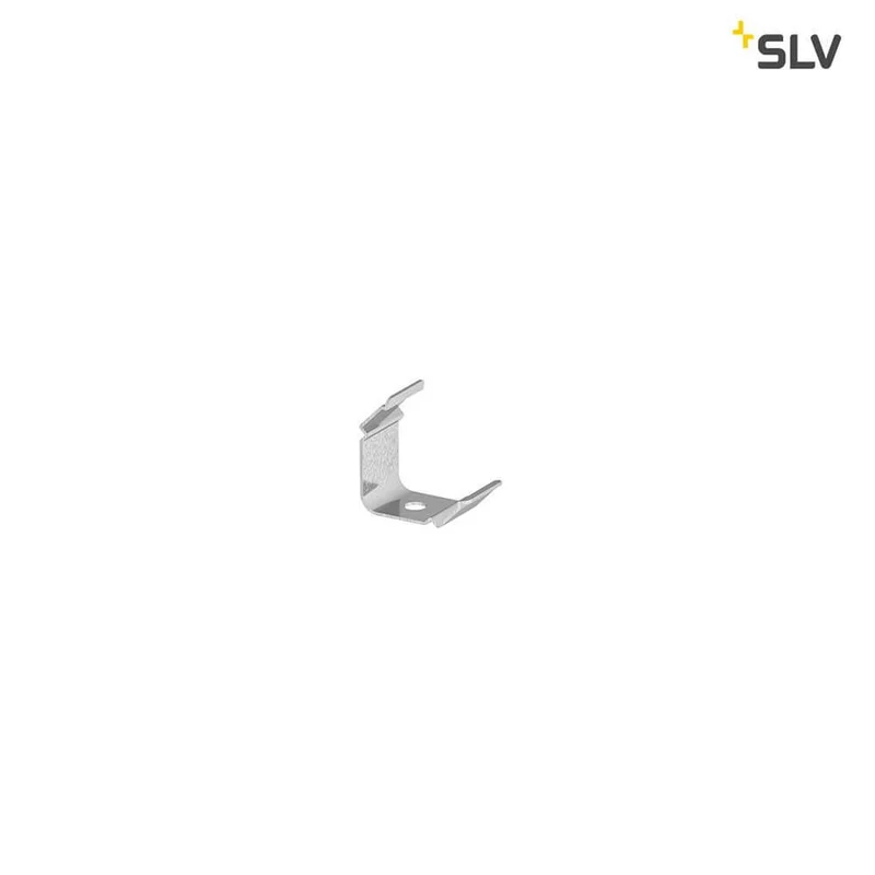 Grazia 10 LED Aufbauprofil Gerillt 45° Montageclip Sichtbar 2 Stk.