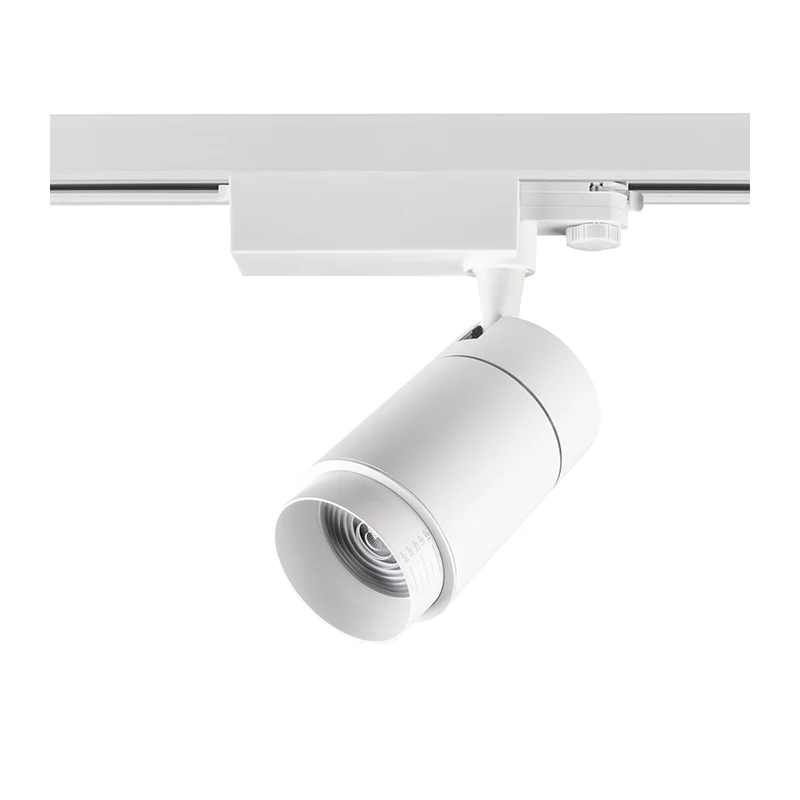 3-FASE RAILSPOT ORCUS 15°-60° ZOOMABLE 30W WIT DIMBAAR