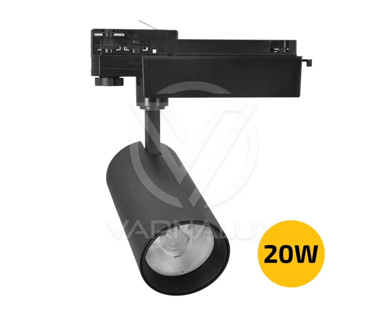 LED Tracklight 20W OSRAM driver and Philips chip, black