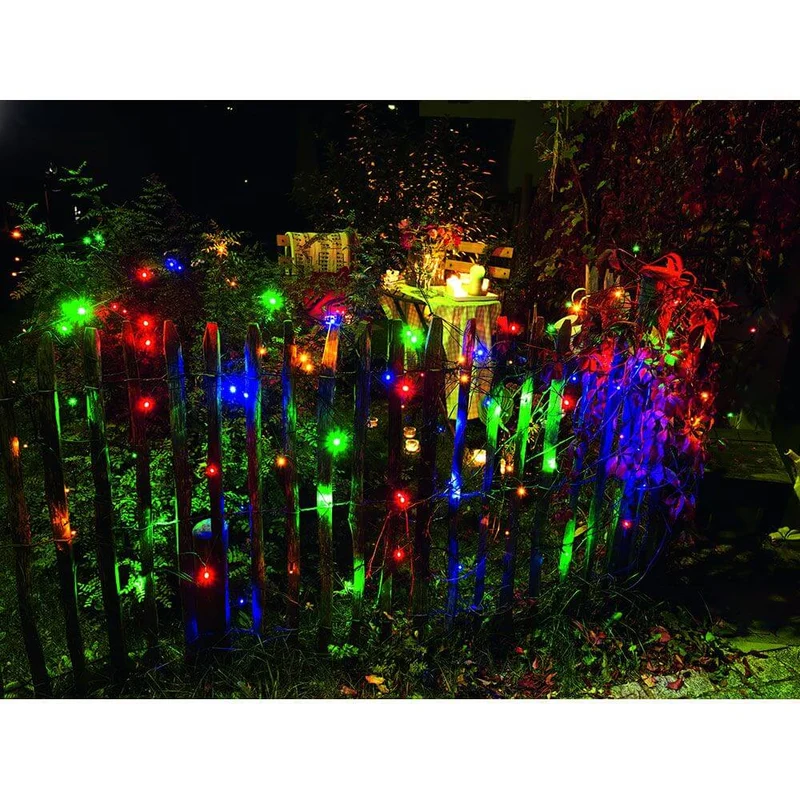 LED Lichternetz 120 bunte Dioden IP44
