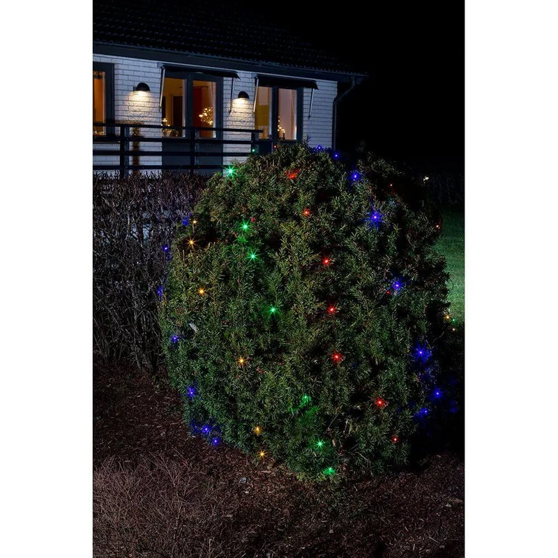 LED Lichternetz 64 bunte Dioden IP44