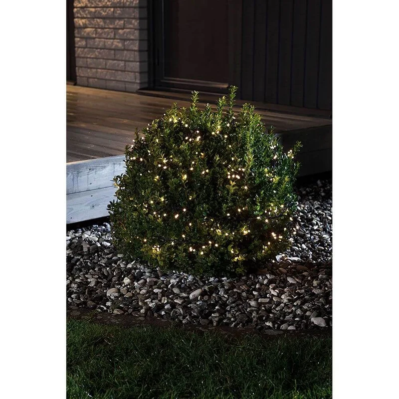 LED Büschelllichterkette Cluster Multifunktion 480 Warmweiße Dioden batteriebetrieb IP44