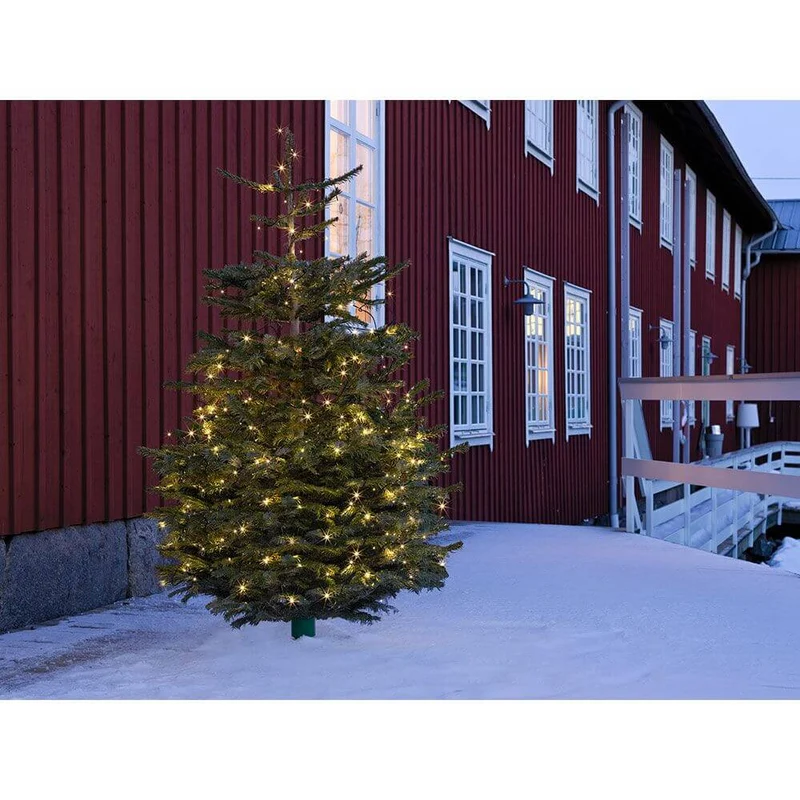 58m Micro LED Lichterkette mit 8 Funktionen 180 Warmweiße Dioden IP44