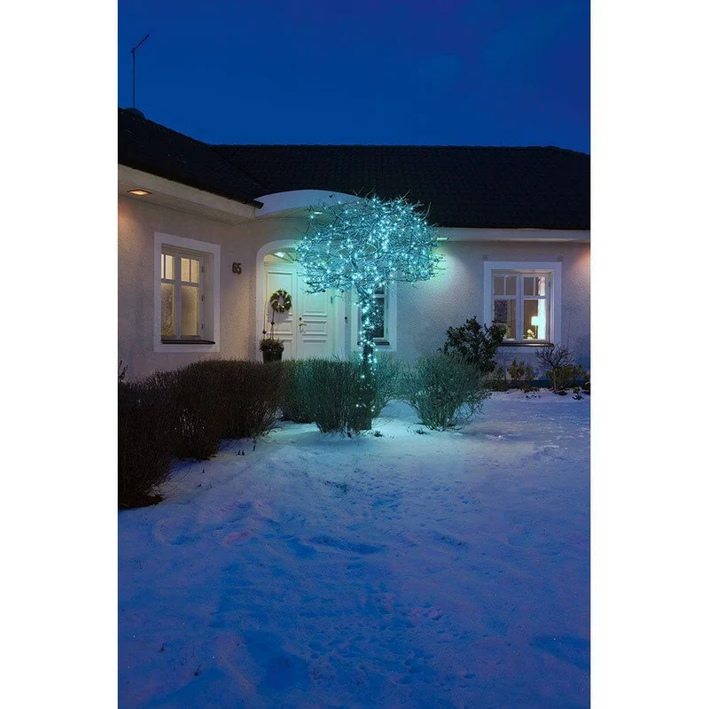 42m Micro LED Lichterkette 40 hell blaue Dioden IP44