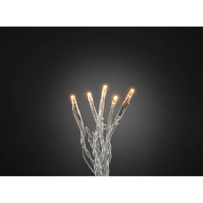 Micro LED Lichterkette 10 bernsteinfarbene Dioden
