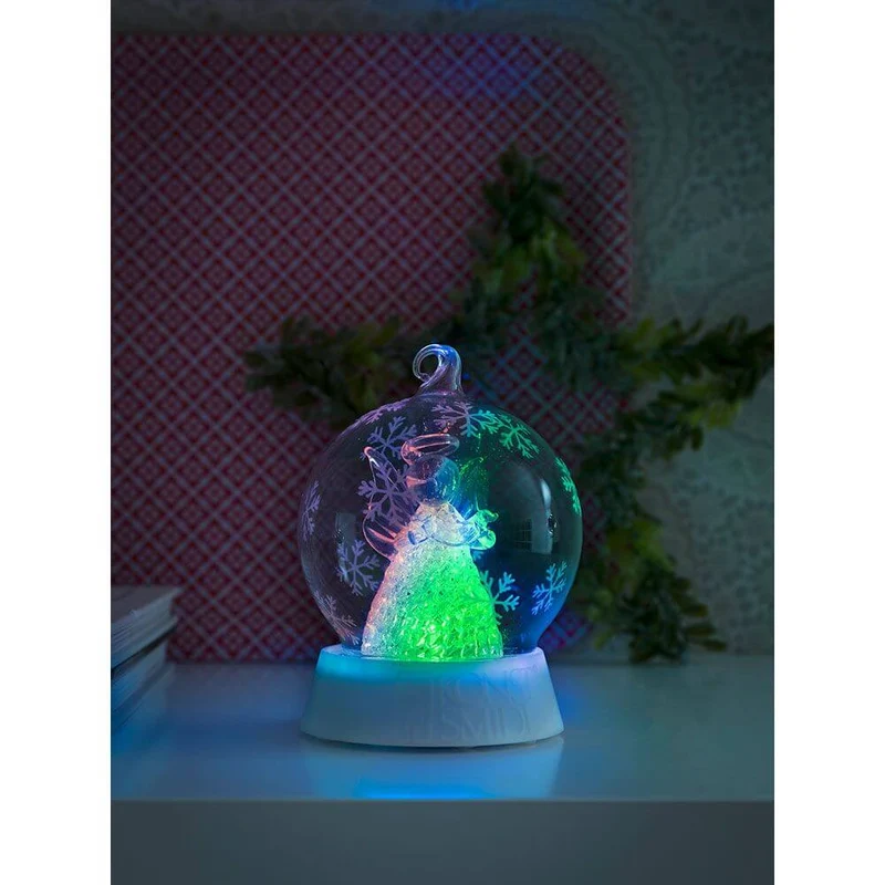 Glaskugel Engel mit 3 Funktionen Timer RGB-Farbwechsel 1 RGB Diode batteriebetrieben