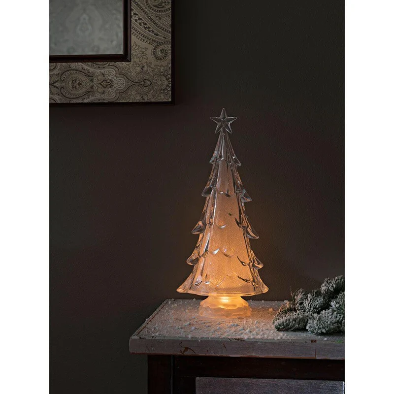LED Acryl Weihnachtsbaum 3 Warmweiße Diode batteriebetrieben