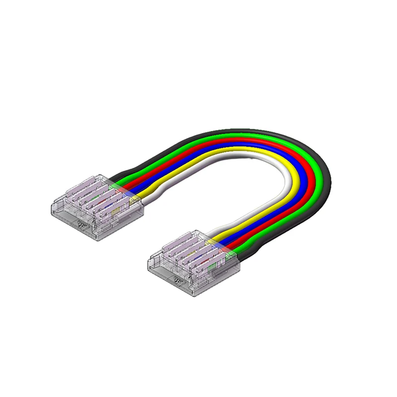 10 STUKS LEDSTRIP CONNECTOR | 15CM | COB | IP20 | RGBW/RGBCCT | 12MM