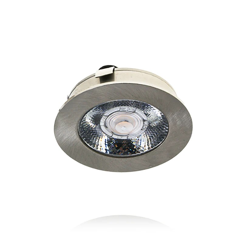 LED MEUBELSPOT | 3W | Ø63mm | 14MM HOOG | 12V(DC) | IP44 | ZILVER