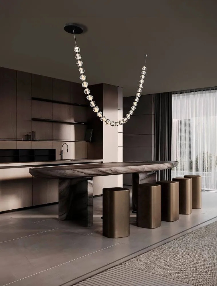 Ifos LED Deckenleuchte 29-flammig 3000K Schwarz, Chrom