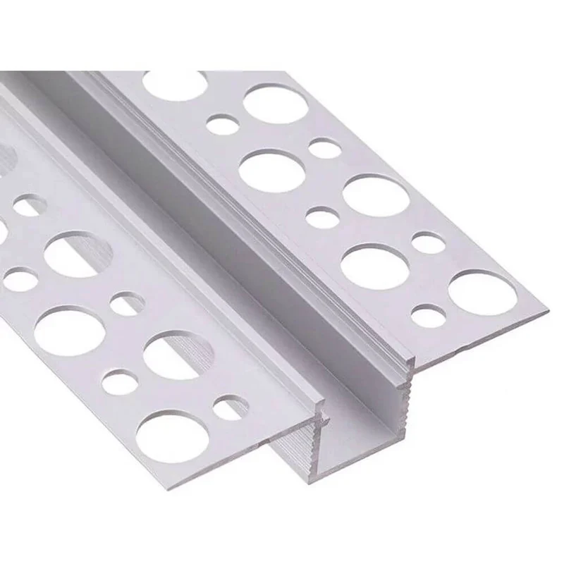 LED Trockenbauprofil, 2m, Silber eloxiert, ohne Abdeckung