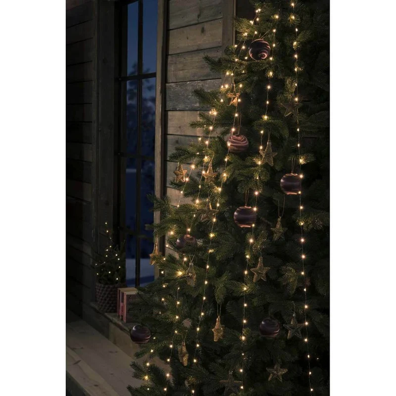6,8m Micro LED Baummantel mit Ring Ø 11cm 5 Stränge 36 Dioden Multifunktion App-fähig