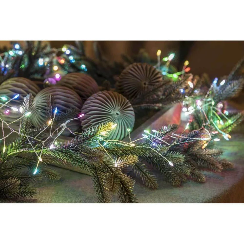 8,6m Micro LED Lichterkette Firecracker mit langsamen RGB-Farbwechsel 360 RGB Dioden