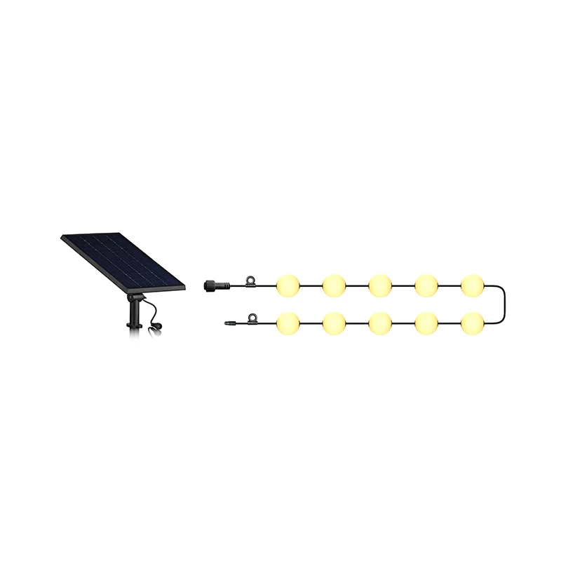 LICHTBOLLEN SNOER | 7.5M | MET ZONNEPANEEL
