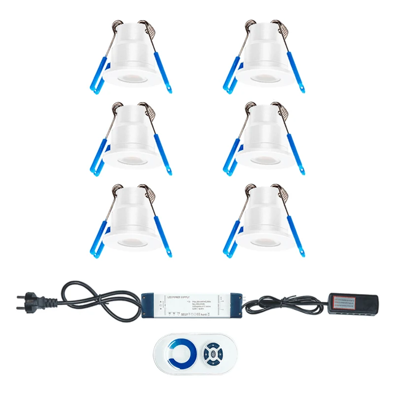 LED VERANDA SPOTS | INCL. AFSTANDBEDIENING | WARM WIT | 6ST