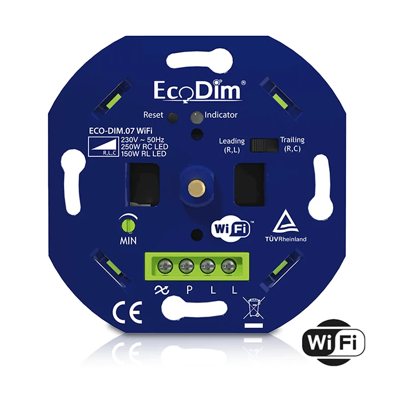 LED DIMMER WIFI | DRUK/DRAAI | 0-250W (RLC)