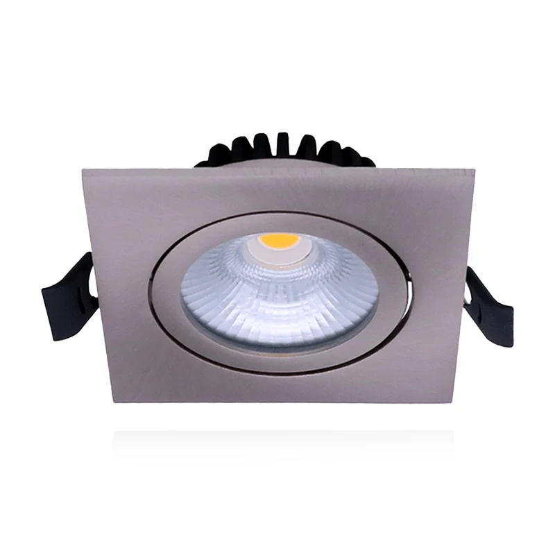 LED INBOUWSPOT | 6W | 85x85mm | DIMBAAR | SQAURE | ZILVER