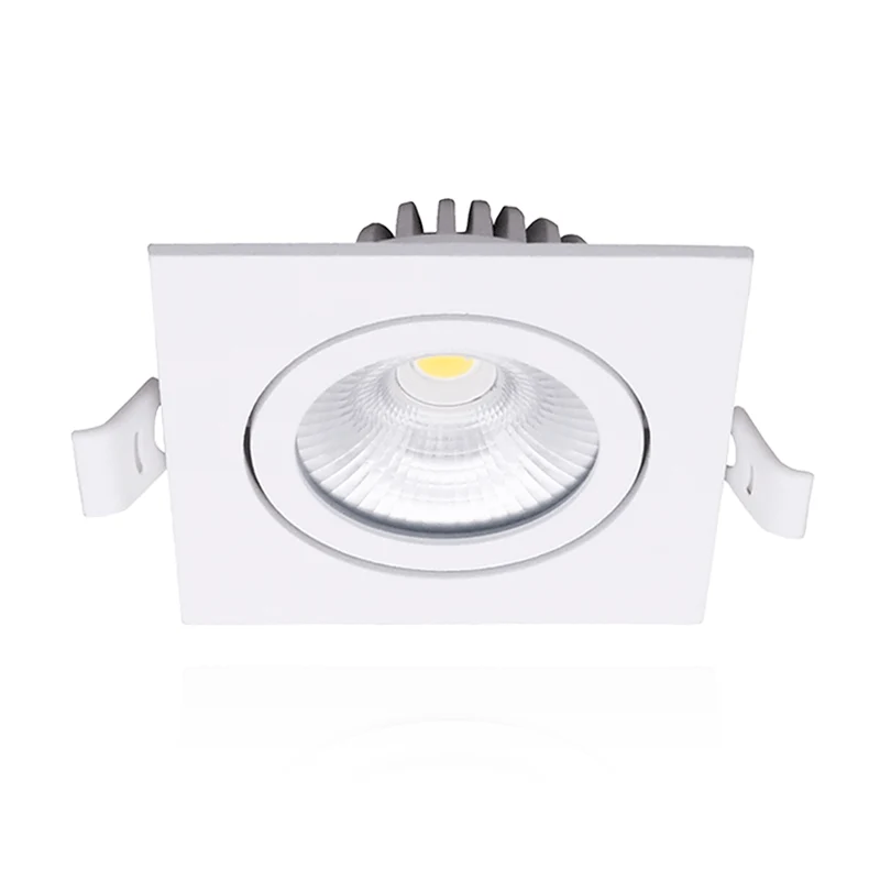 LED INBOUWSPOT | 6W | 85x85mm | DIMBAAR | SQAURE | WIT