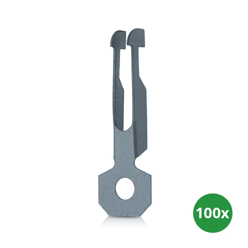 DAMWAND VEERKLEM | MET OPHANGOOG (100 stuks)