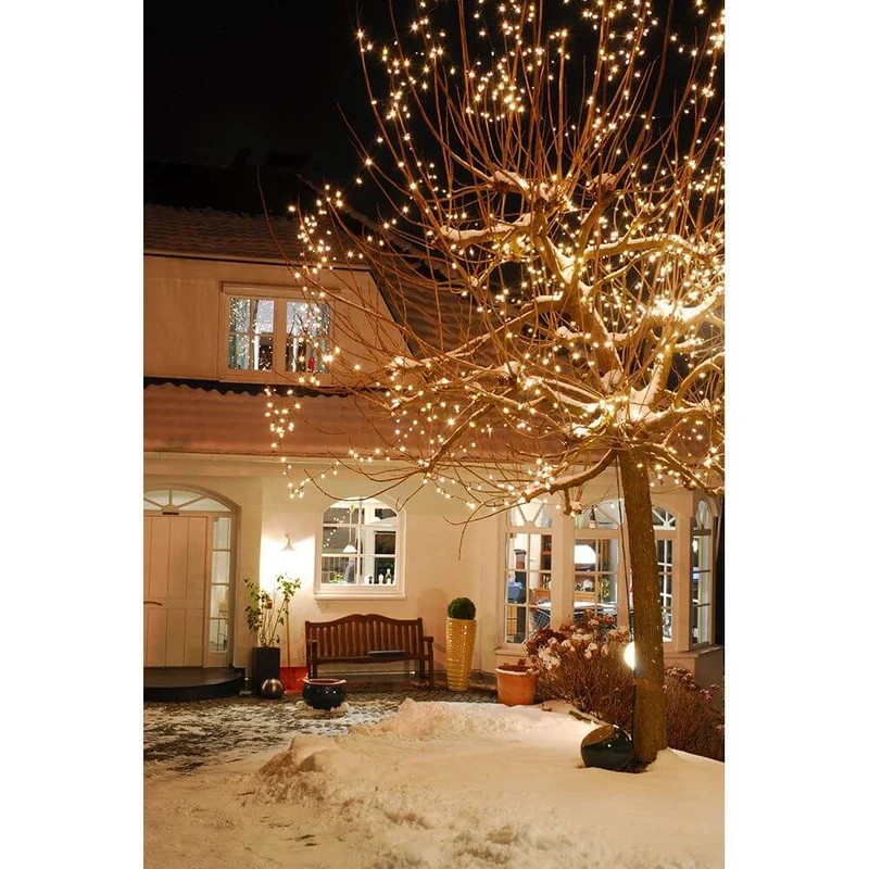 LED Minilichterkette 304 Warmweiße Dioden IP44