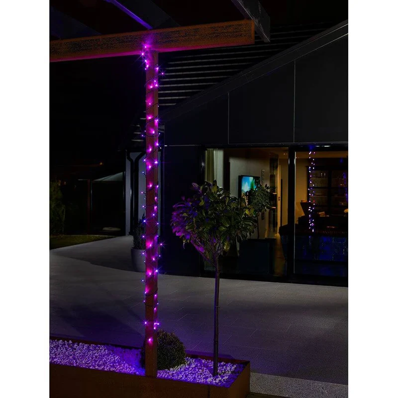11m Micro LED Lichterkette mit rot/blau Farbwechsel 80 farbwechselnde Dioden IP44