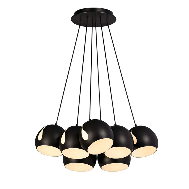 s.luce Ball Cluster Mehrfach-Pendelleuchte Cluster 7-flammig 7x20cm