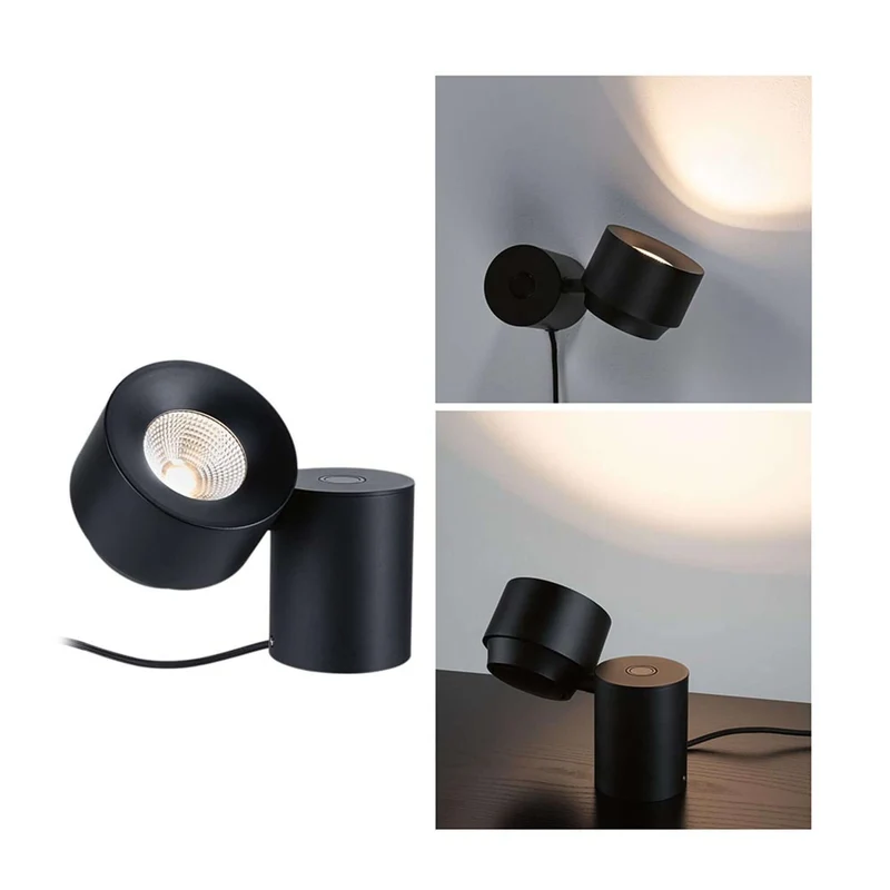 LED Wand- & Tischleuchte Puric Pane mit Touch-Dimmer Schwarz