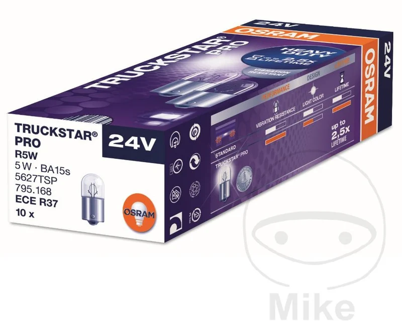 Osram truckstar pro r5w 24v 5627tsp 10 stuks