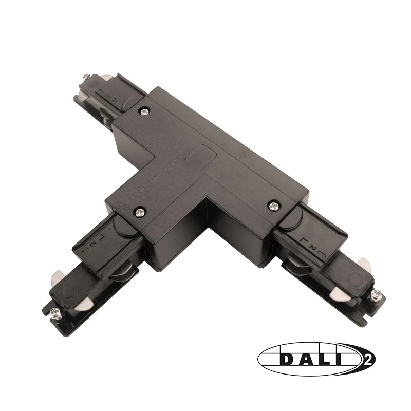 DALI 3-FASE RAIL | T-VORM CONNECTOR | LEFT-1 | ZWART