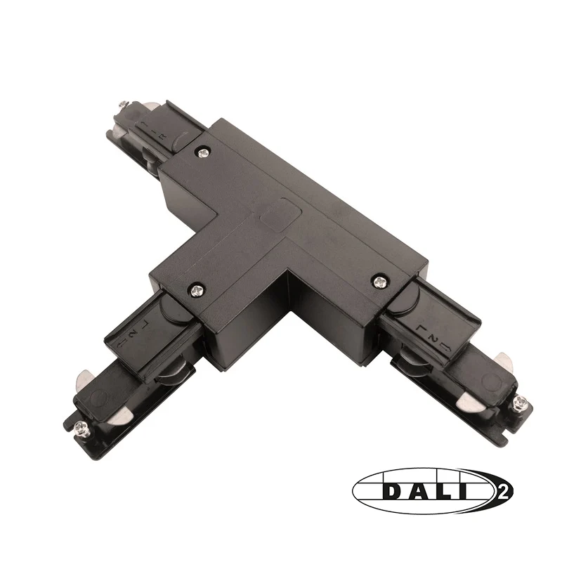 DALI 3-FASE RAIL | T-VORM CONNECTOR | RIGHT-1 | ZWART