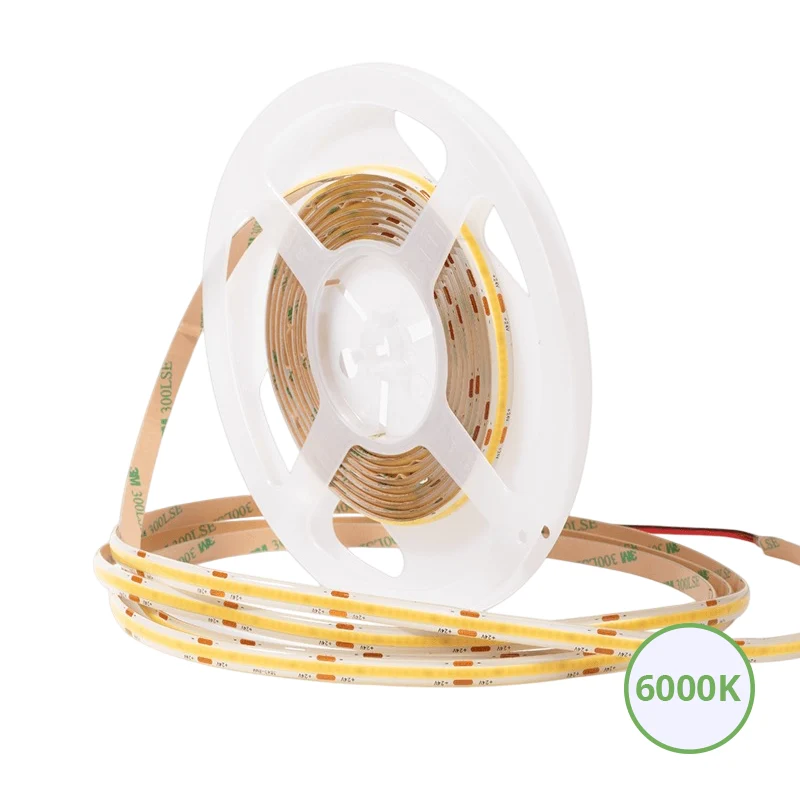 COB LEDSTRIP | 24V | IP65 | 10M | 10W/M | 6000K