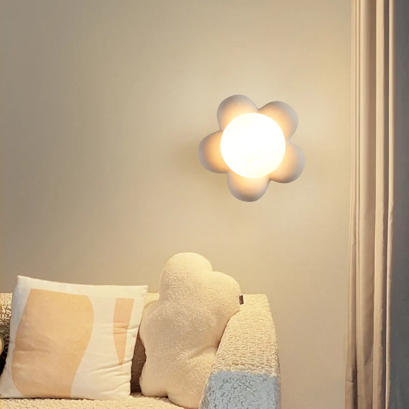 Moderne Keramische Wandlamp met Houten Detail – Voor Slaapkamer & Woonkamer