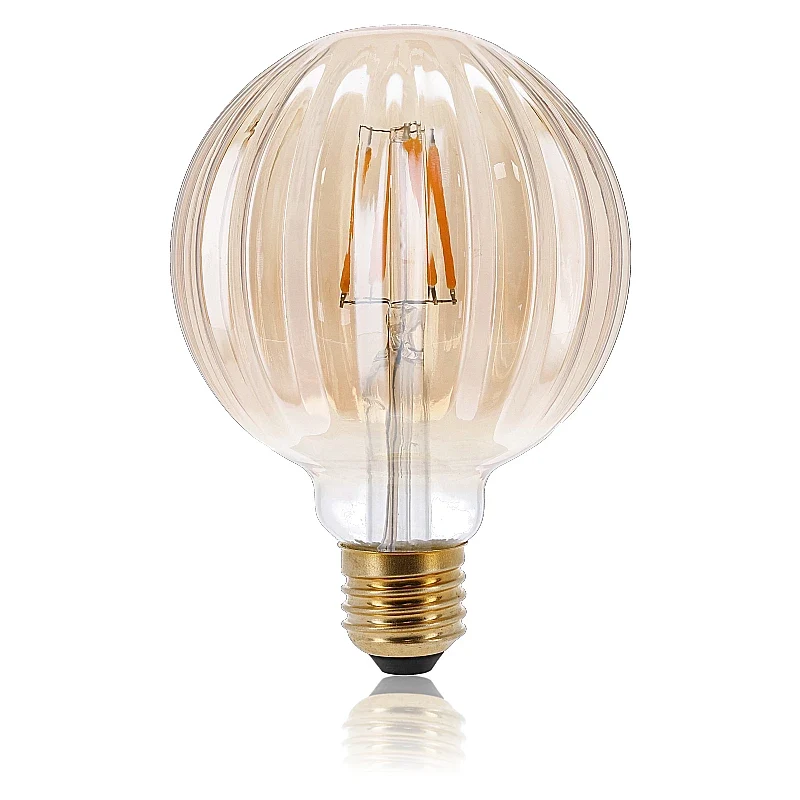 LED FILAMENT | E27 | GLOBE M | DIMBAAR | AMBER | 5W
