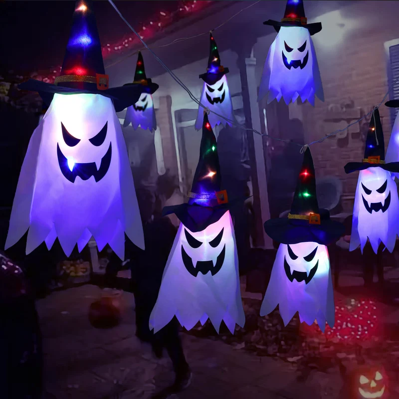 Feestelijke LED String Light – Modern Wit/Zwart – (1 of 5 Lichtbronnen)