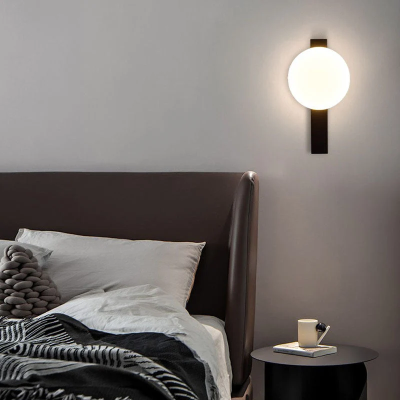 Minimalistische Wandlamp met Geïntegreerde LED – Zwart of Brons