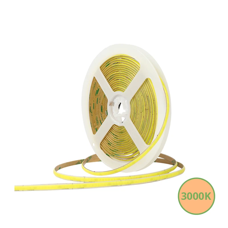 COB LEDSTRIP | 3MM | 24V | IP20 | 5M | 8W/M | 3000K