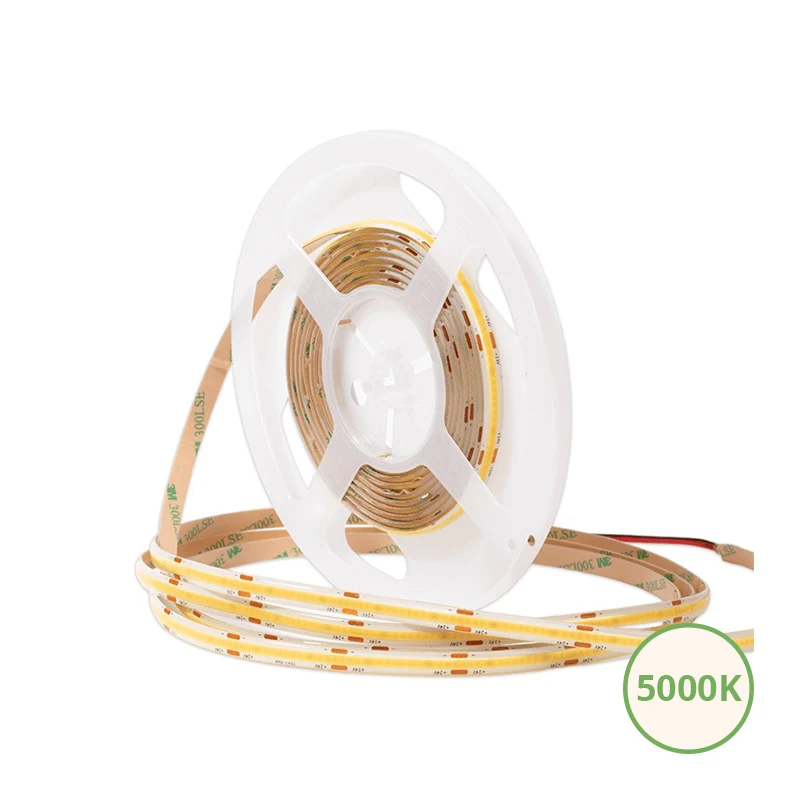 COB LEDSTRIP | VRIJ KNIPBAAR | 24V | IP65 | 5M | 10W/M | 5000K