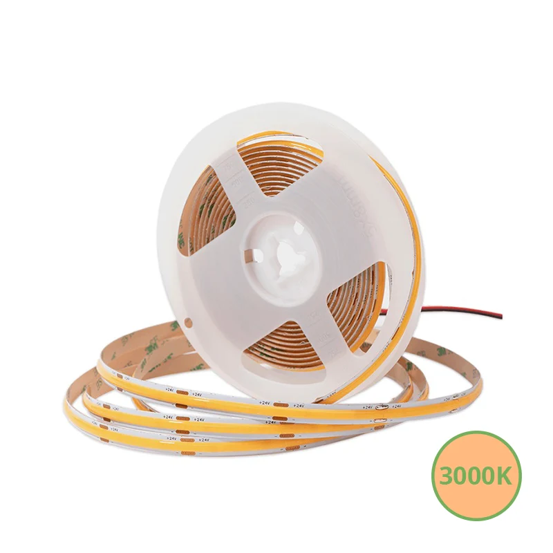 COB LEDSTRIP | VRIJ KNIPBAAR | 24V | IP20 | 5M | 10W/M | 3000K
