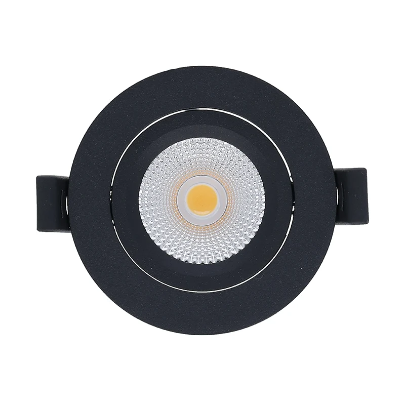 LED INBOUWSPOT | VARDA | SLIM-FIT | 5W | DIM | ZWART | 2700K