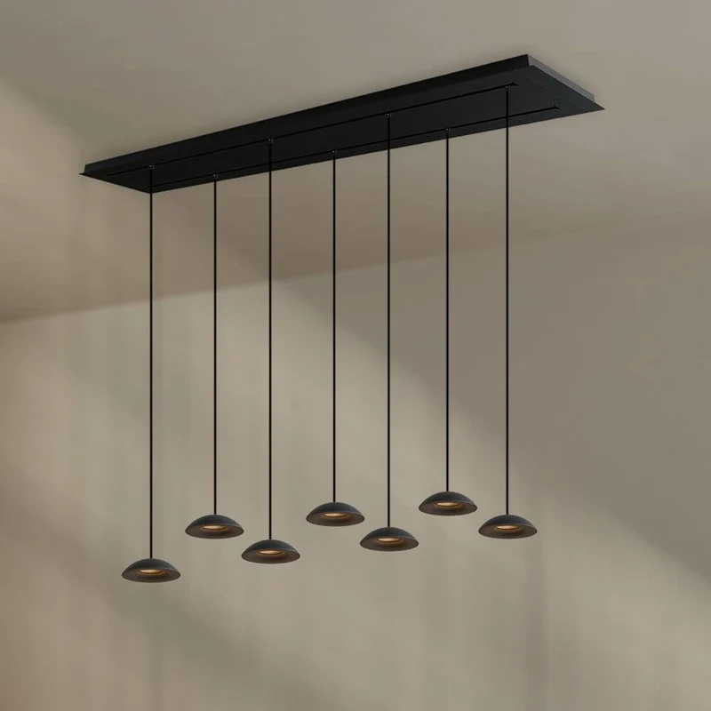 s.luce Santa Air LED Esstisch-Hängelampe 8-flammig 160cm 2-reihig