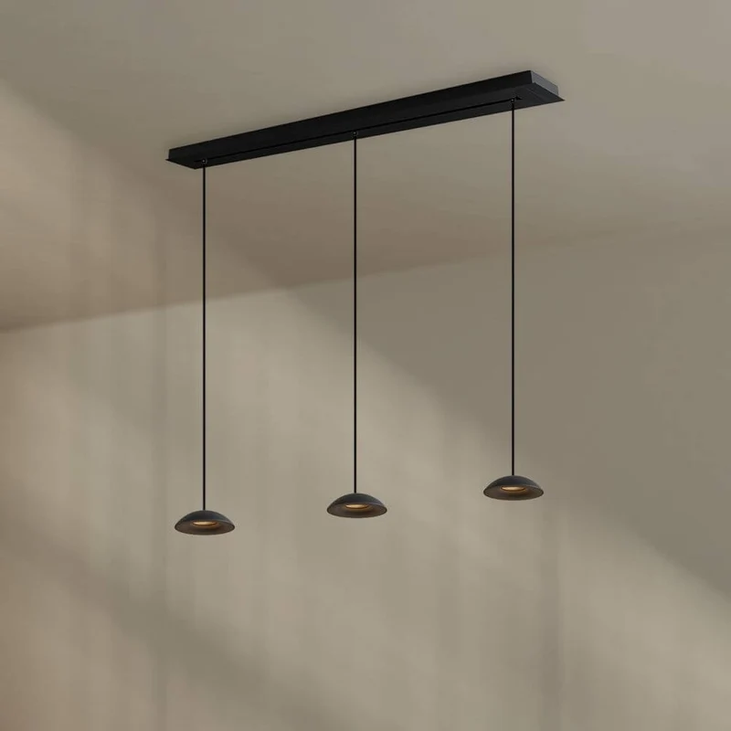s.luce Santa Air LED Esszimmer-Pendelleuchte 3-flammig 120cm