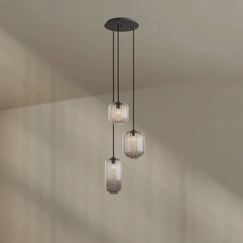 s.luce Velo Galerieleuchte 3-flammig Ø 40cm Baldachin Ø 18/20/25cm