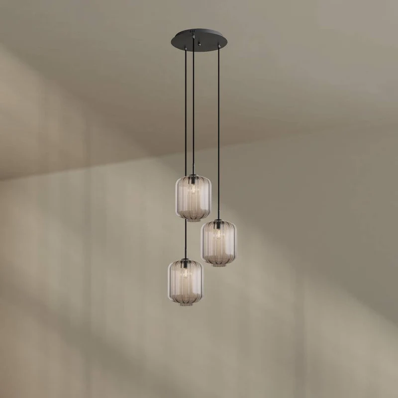 s.luce Velo 3-flammige Galerielampe Ø 40cm Baldachin Ø 25cm