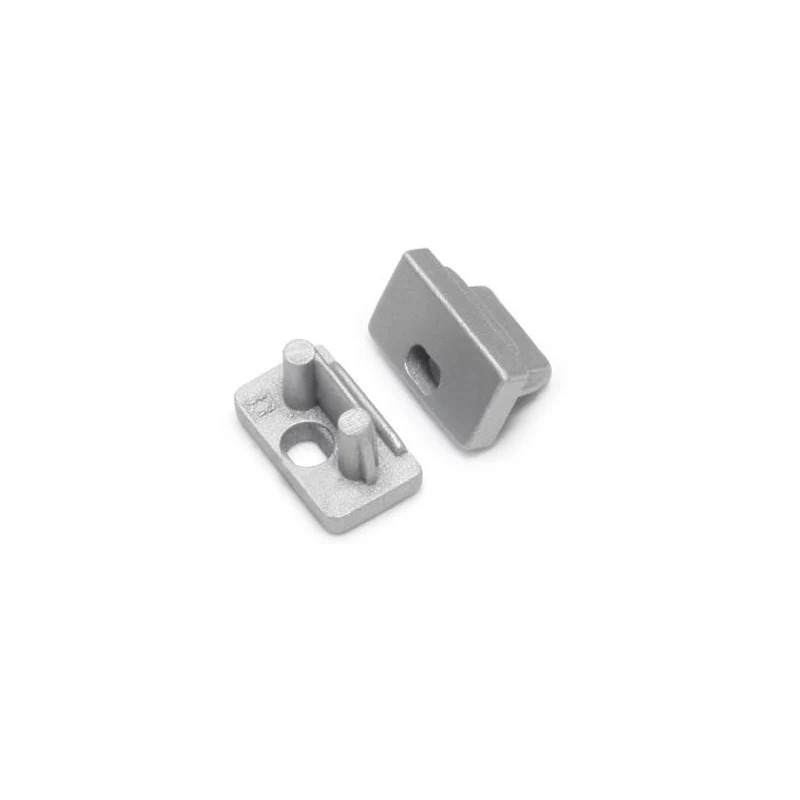 END CAP MET KABELOPENING | SLIM | 8MM | ZILVER | 20 STUKS