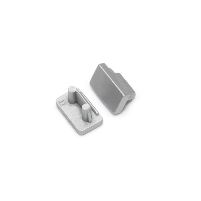 END CAP ZONDER KABELOPENING | SLIM | 8MM | ZILVER | 20 STUKS