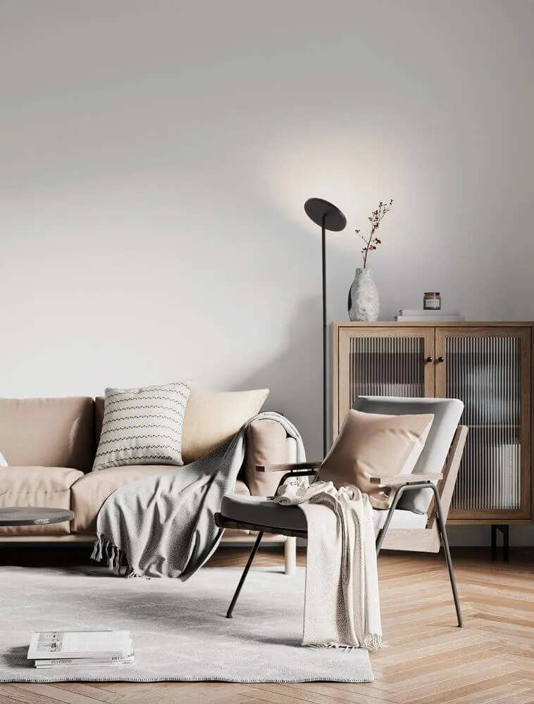 Sinkro LED Stehlampe Ø 25,2cm 3000K mit Drehschalter