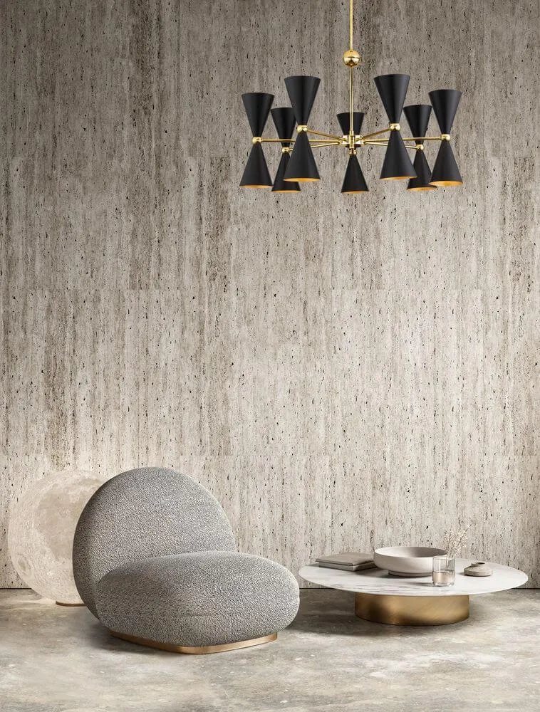 Gala Pendelleuchte Gold, Schwarz