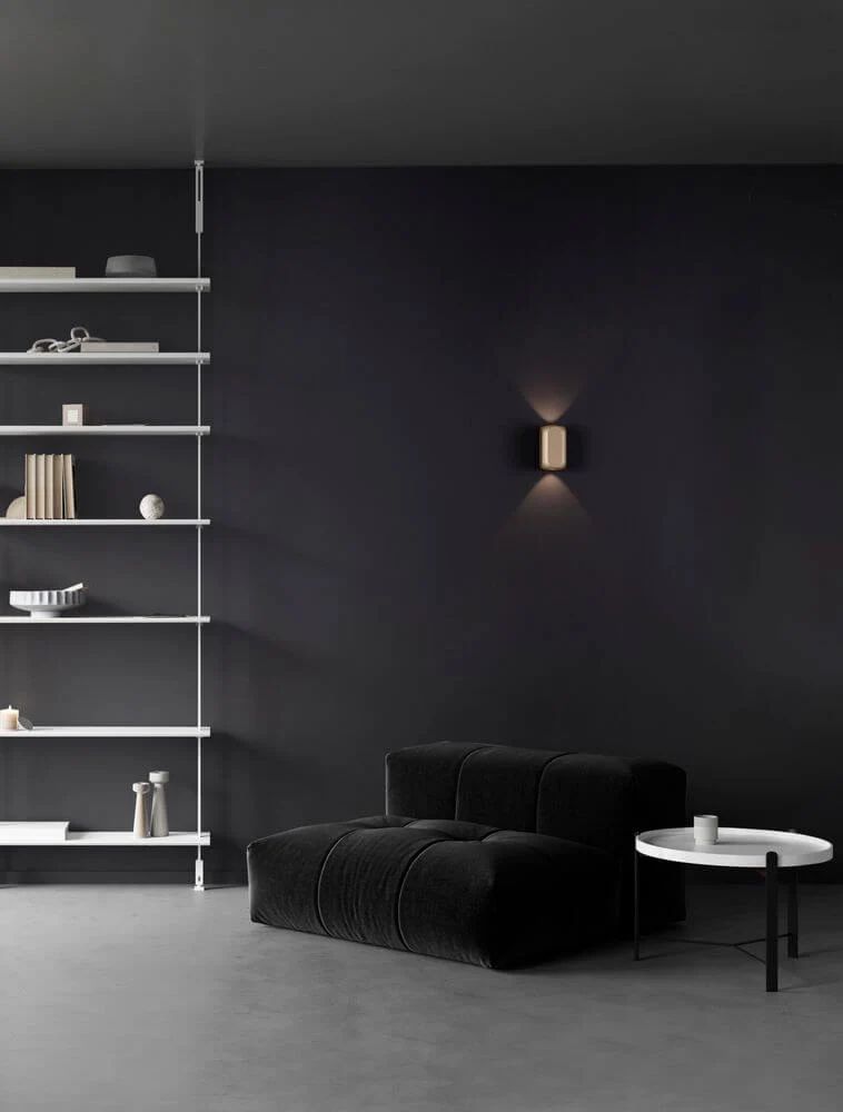 Elli LED Wandleuchte 3000K Schwarz, Braun