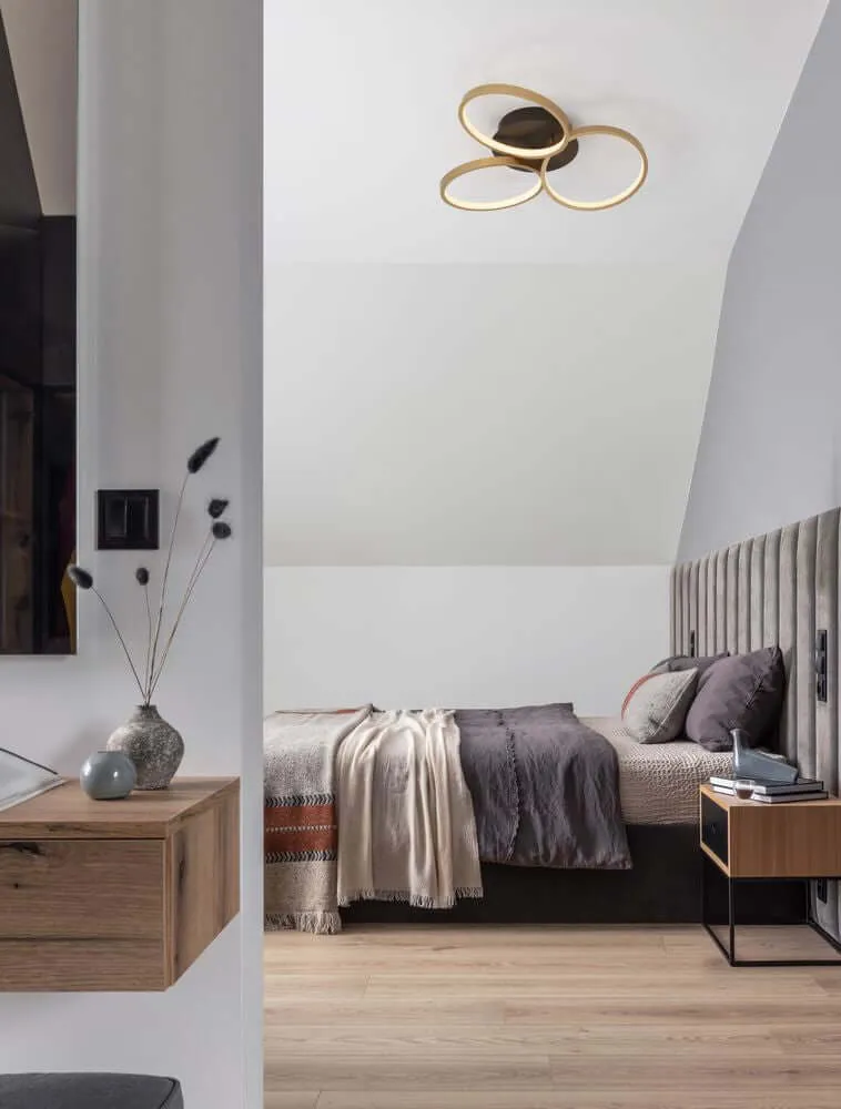 Elize LED Deckenleuchte 3-flammig Ø 55cm 3000K Schwarz, Gold