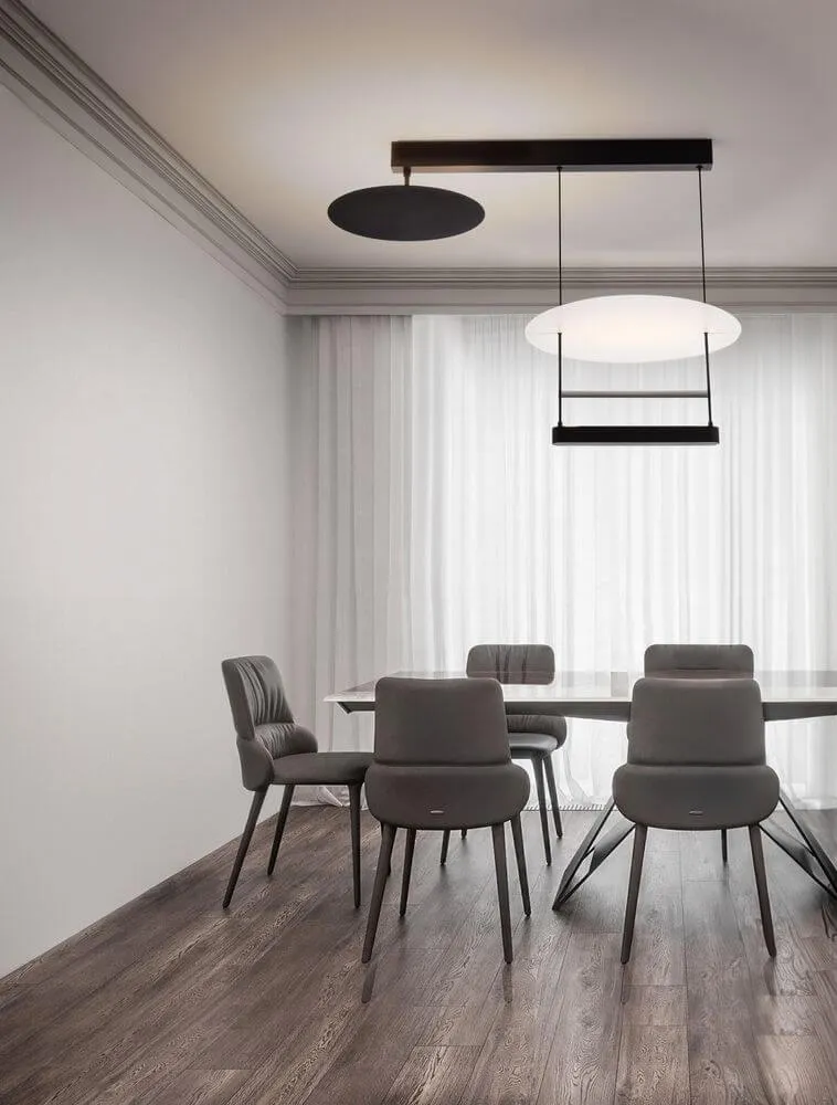 Diona LED Deckenleuchte 2-flammig 3000K Schwarz, Weiß